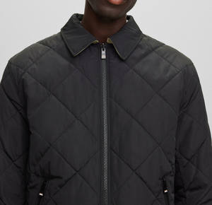 Chaqueta Acolchada Ligera con Capucha y Cierre de Cremallera en el Cuello, Estilo Urbano para Invierno, Resistente al Viento, para Hombre y Mujer - Product Image 3