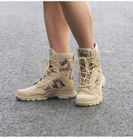 Bottes de désert décontractées d'extérieur Chaussures d'entraînement respirantes de garde de sécurité de montagne résistantes à l'usure