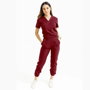 Top para correr de enfermera de verano para mujer, gran oferta, uniformes médicos suaves antiarrugas para trabajo hospitalario, lavables y convenientes - Product Image 4