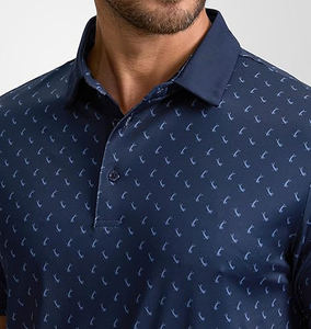 Mejor calidad al por mayor de los hombres de moda para Polos personalizados de algodón transpirable patrón sólido 100% tejido de punto adulto para Polo - Product Image 6