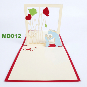 3D Pop-up <b>Handmade</b> <b>Paper</b> Craft Greeting Card Matte Varnishing for Mother's Day Father's Day Baby Shower Valentine's Day-Mom Baby - Product Image 3