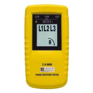 Chauvin Arnoux CA 6608 Probador de rotación de fase electrónico con pantalla y LED - Product Image 1