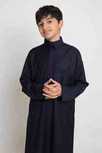 Jubba Thobe para Hombre con Cuello Redondo, Tela Suave, Talla Grande, para Todas las Temporadas, Diseño Más Reciente de 2025, Precio de Fábrica, MOQ Bajo - Product Image 2