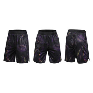 Short de basket-ball personnalisé en maille, short pour homme en polyester spandex avec logo imprimé par sublimation, vente en gros de vêtements d'été - Product Image 6