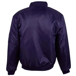 Veste en satin pour homme sur mesure avec logo personnalisé, broderie OEM, fabricant de vestes universitaires, vestes ajustées unisexes 2026 - Product Image 5