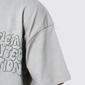Nouveau design 2025 – T-shirts personnalisés pour hommes en polyester/coton, imprimés en relief, écologiques, séchage rapide, grandes tailles, vente en gros - Product Image 5