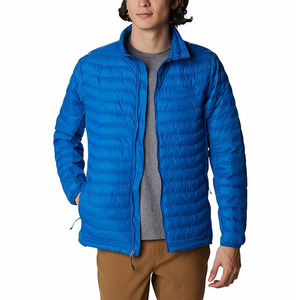 Chaqueta Acolchada Impermeable y Cortavientos con Capucha Personalizada, Color Azul Cielo, para Hombre, Talla Grande, Invierno, Moda Londinense, Estilo Urbano, Bordada - Product Image 2