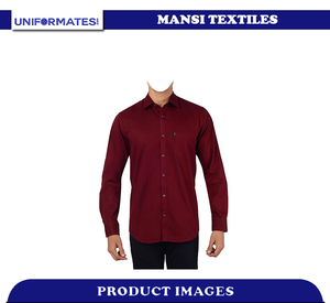 100% เสื้อเชิ้ตลำลองผู้ชายผ้าคอตตอนแบบสลิมฟิตแขนยาวคลุมคอเสื้อแห้งเร็วเป็นมิตรต่อสิ่งแวดล้อม - Product Image 5