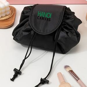 OEM Direct BSCI Certified Vietnamese Manufacturer's Wholesale Fashion <b>Cosmetic</b> <b>Bags</b> Customized Drawstring Polyester Fabric <b>Case</b> - Product Image 3