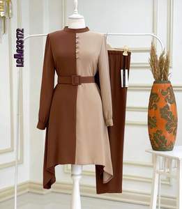 Vêtements d'hiver modestes personnalisés pour femmes conçus avec des matériaux doux monochromes élégants pour un confort ultime - Product Image 5