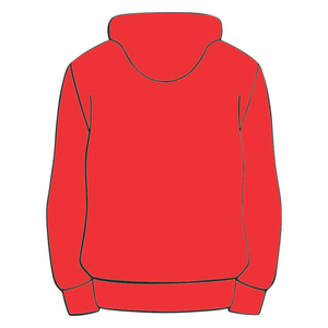 Sudadera con capucha roja KAP, mezcla de algodón, ropa de fraternidad griega, ropa de calle personalizada Divine Nine HBCU Greek Life con Año de fundación - Product Image 3