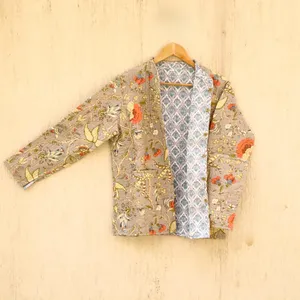 Suzani แจ็กเก็ตปักลายกำมะหยี่สไตล์ฮิปปี้สไตล์โบฮีเมียนอินเดียแจ็คเก็ตใช้ได้ทั้งชายและหญิง - Product Image 3