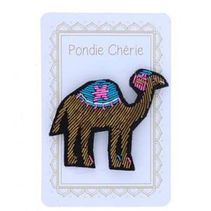 Broche œil maléfique brodée à la main personnalisable de haute qualité, avec fils de bullion traditionnels, tissu en toile, à coudre, à clipser, aimantée - Product Image 3