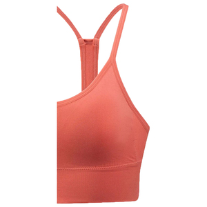 Soutien-gorge de sport pour femme à maintien élevé, écologique, séchage rapide, respirant, avec design personnalisable sur le devant, bretelles réglables et col en U, marque distributeur - Product Image 5