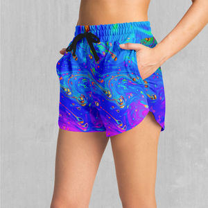 Shorts Bermuda Deportivos de Cintura Media para Mujer, de Poliéster/Algodón, Cómodos, Elegantes, Transpirables, de Secado Rápido, Personalizados, de Seda - Product Image 3