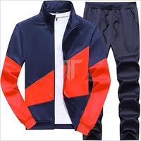 Ensemble de survêtement unisexe noir et blanc imprimé avec capuche, veste zippée intégrale et pantalon, respirant, en mélange de coton et polyester écologique