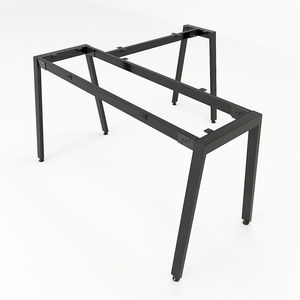 SFAT003-Aton Bureau d'angle en forme de 'L' en bois et en fer au design minimaliste - Product Image 4