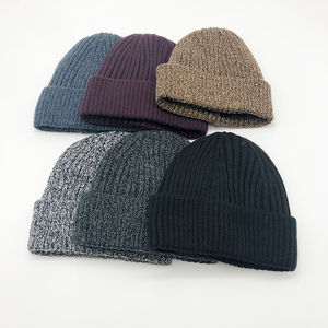 Custom Logo Digital Warm Winter <b>Beanie</b> Knitted Hat Thick Fleece Breathable Waterproof Skull Cap for Unisex Travel Custom Color - Product Image 3