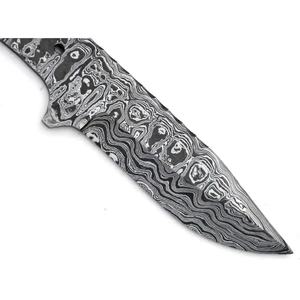 Couteau JEXMOO personnalisé fait à la main en acier Damas, lame vierge multifonctionnelle à motif goutte de pluie, avec un cadeau parfait, couteau pour usage extérieur - Product Image 5