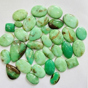 คุณภาพสูง chrysoprase Cabochon ธรรมชาติทุกขนาดผสมรูปร่างหลวม Agate เครื่องประดับทำหิน chrysoprase อัญมณีหลวม, - Product Image 2