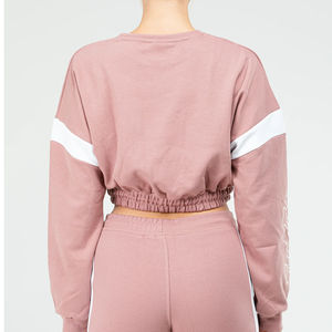 Sweat-shirt court élégant pour femmes Sweat à capuche léger pour la salle de sport et le confort quotidien Pullover Slim-Cut Sweatshirts pour Athleisure - Product Image 3