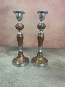 Porte-bougie vintage en cuivre, décoration de table à manger, porte-bougie en métal en forme de plume, vente chaude, pour décorer la maison, les fêtes et les hôtels - Product Image 6