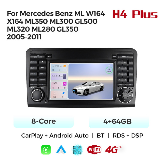 MEKEDE Android Car Multimedia Dvd Player 7inch for Mercedes Benz ML W164 X164 ML350 ML300 GL500 ML320 ML280 GL350 2005-2011