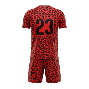 Ensemble de maillots de football personnalisés en polyester 100% sublimé, respirant, à séchage rapide, de haute qualité, pour l'entraînement - Product Image 2