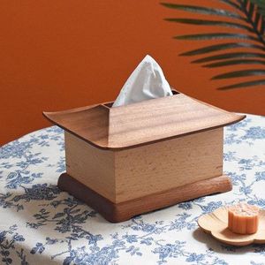 Boîte à mouchoirs en bois de qualité supérieure faite à la main conçue pour un salon élégant et un décor d'accessoires de bureau exclusif - Product Image 5