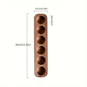 Handmade Premium Quality Mango Acacia Wood <b>Egg</b> Holder Eco-friendly 12-<b>Egg</b> <b>Storage</b> Tray for Home Kitchen Bakery Use - Product Image 5