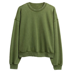 Sweat court lourd pour hommes pull ample décontracté col rond fabricants de vêtements 100% coton sweats à col rond - Product Image 6