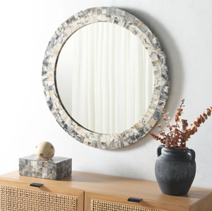 Craft Emporium, marco de pared de resina hecho a mano de la mejor calidad, espejo de forma redonda para el hogar, oficina, pasillo, gimnasio, acento decorativo - Product Image 2