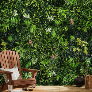 <span class=keywords><strong>Shein</strong></span>, venta al por mayor, plantas artificiales de Interior para decoración de bodas, Panel de pared de flores falsas, decoración de pared de césped sintético - Product Image 2