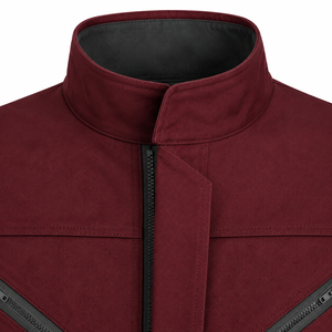 Overol Industrial para Hombre, Color Rojo Borgoña, Paneles de Grafito, Cuello Alto, Rodilleras Curvas, Reforzado en las Rodillas, Multibolsillos - Product Image 6