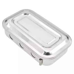 Caja de instrumentos de acero inoxidable de alta calidad, venta al por mayor, barata, OEM ODM - Product Image 2