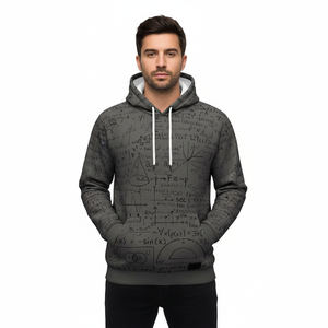 Sweats à capuche personnalisés brodés 100% coton à manches longues pour hommes hiver sweat-shirt décontracté - Product Image 6