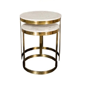 Mesa de centro de mármol pulido, 2 unidades - Product Image 2