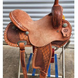 Meilleure vente selle de cheval Western américaine en cuir véritable produit d'équitation Logo personnalisé selle de tailles personnalisées durables - Product Image 1