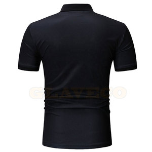 T-shirts pour hommes respirants et ajustés, en tricot uni, vêtements décontractés, couleurs personnalisées, logo, séchage rapide, coton/polyester de haute qualité - Product Image 2