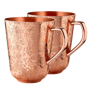 Meilleure vente Mules de Moscou en cuivre pur Mugs Tasses à baril fini martelé Tasses à usage multiple à prise facile - Product Image 6