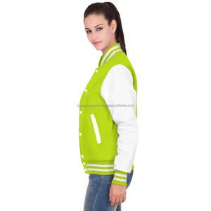 Veste universitaire matelassée en coton pour femme, légère, respirante, style streetwear, avec broderie personnalisée et finition teinte - Product Image 4