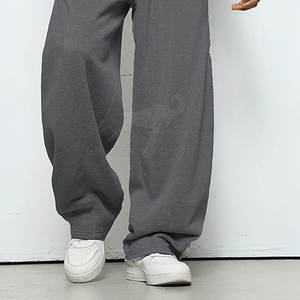 กางเกงวอร์มผ้าแคนวาสคอตตอน 100% หนานุ่มสำหรับผู้ชาย เอวกลาง สวมใส่สบาย อุ่นสบาย เหมาะสำหรับฤดูหนาว - Product Image 5