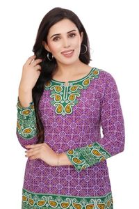 Nueva llegada étnica desgaste puro algodón Kurti conjunto para mujer alta calidad diseñador colección Kurti conjuntos al por mayor - Product Image 2