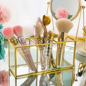 Pen & Brush Holder Made of High Quality Glass and Brass Decorative for Office and Home Storage Decoration - Product Image 5