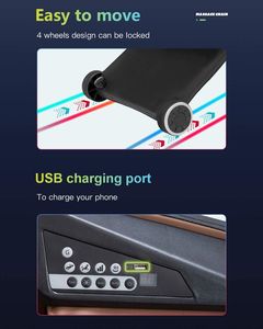 Sillón de Masaje Comercial Zero Gravity con Masaje Corporal Completo por Airbag, Enfoque en Pies y Cintura, Pantalla Inteligente Ajustable, Rodillo para Glúteos y Música - Product Image 6