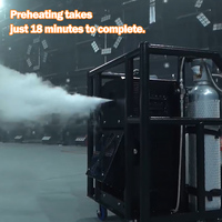 Generator Aerosol Panggung Profesional 1500W. Mesin Kabut Hidrolik DMX Semprot 25m untuk Pertunjukan Teater Besar