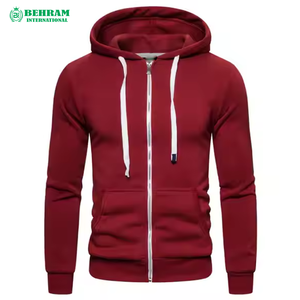 Sweat à capuche zippé personnalisé en coton molletonné unisexe, séchage rapide, respirant, hiver, coupe vintage, effet délavé - Product Image 5