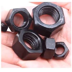 Écrou hexagonal à filetage d'oxyde noir ISO 4032 classe 8.8 Écrou de blocage de matériel Écrous hexagonaux noirs DIN934 Acier au carbone métrique grossier - Product Image 2