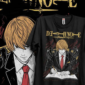 เสื้อยืดลายอนิเมะเดธโน้ต คิระ ผ้าฝ้าย 100% ดีไซน์ลายเรียบ ผ้าเจอร์ซีย์ มีให้เลือกน้ำหนัก 280 กรัม 240 กรัม 200 กรัม - Product Image 1