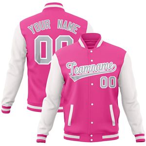 Chaquetas de béisbol de proveedores directos de fábrica Material y diseño personalizados Chaqueta universitaria deportiva profesional totalmente personalizable - Product Image 1